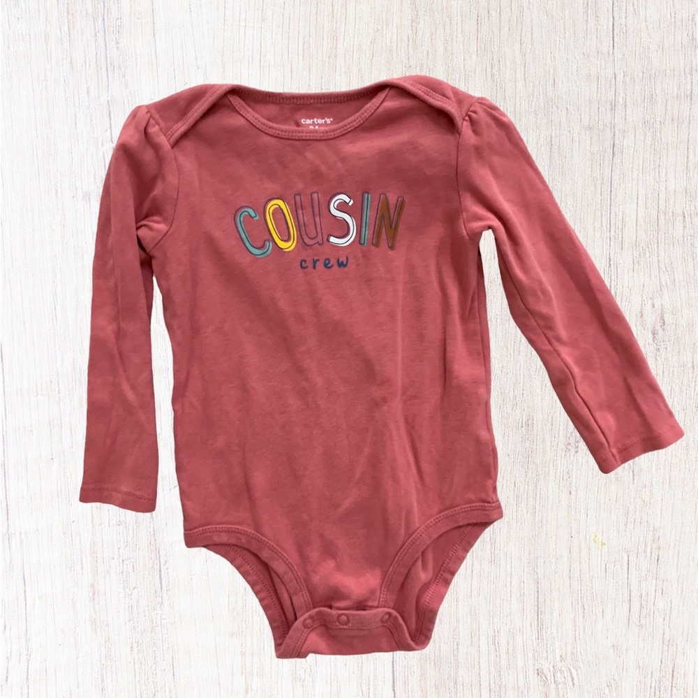 ⚡️5/$25 SALE⚡️ 👶 Carter’s Cousin Crew 24 months Baby Onesie